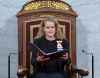 THE CANADIAN PRESS/Sean Kilpatrick
Governor General Julie Payette delivers the Throne Speech in the Senate chamber, Thursday in Ottawa.