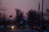 Blocked train tracks can be seen during dawn in Tyendinaga, near Belleville, Ontario, on Saturday Feb.22, 2020. The blockade is in support of a WetÕsuwetÕen blockade of a natural gas pipeline in northern BC. THE CANADIAN PRESS/Lars Hagberg