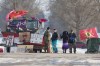 People talk at a rail blockade on the eleventh day of demonstration in Tyendinaga, near Belleville, Ont., Sunday, Feb. 16, 2020. The protest is in solidarity with the Wet'suwet'en hereditary chiefs opposed to the LNG pipeline in northern British Columbia. THE CANADIAN PRESS/Lars Hagberg