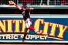 Washington Nationals' Victor Robles can not field the double by Boston Red Sox's Kevin Pillar during the first inning of a baseball game, Sunday, Aug. 30, 2020, in Boston. (AP Photo/Michael Dwyer)
