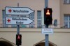 Signposts stand in front main entrance of hospital 'Klinikum Schwabing' in Munich, Germany, Tuesday, Jan. 28, 2020. Germany has declared its first confirmed case of the deadly coronavirus that broke out in China. (AP Photo/Matthias Schrader)