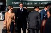 Counselor to the President Hope Hicks, left, with White House senior adviser Jared Kushner, walk from Marine One to accompany President Donald Trump aboard Air Force One as he departs Wednesday, Sept. 30, 2020, at Andrews Air Force Base, Md. (AP Photo/Alex Brandon)