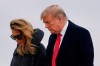 President Donald Trump and first lady Melania Trump step off Air Force One at Andrews Air Force Base, Md., Thursday, Dec. 31, 2020. Trump is returning to Washington after visiting his Mar-a-Lago resort. (AP Photo/Patrick Semansky)