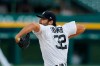 Detroit Tigers starting pitcher Michael Fulmer throws during the team's baseball game against the Kansas City Royals, Monday, July 27, 2020, in Detroit. (AP Photo/Carlos Osorio)