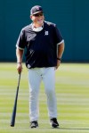 Detroit Tigers manager Ron Gardenhire smiles as baseball training camp begins at Comerica Park, Friday, July 3, 2020, in Detroit. (AP Photo/Duane Burleson)