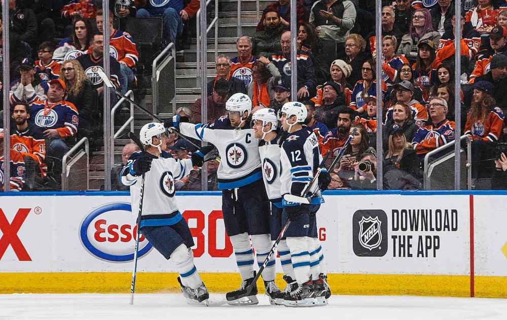 THE CANADIAN PRESS/Jason Franson
With the Jets decisive win over the Edmonton Oilers on Wednesday their fourth straight victory, the team was trending in the right direction as it headed into the home stretch of the season.