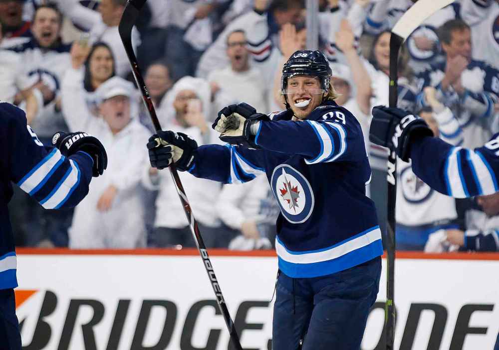 THE CANADIAN PRESS/John Woods
Winnipeg Jets right wing Patrik Laine is one of the few Jets forwards to light the lamp consistently of late.