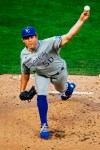 Kansas City Royals starting pitcher Kris Bubic throws to the Minnesota Twins in the first inning of a baseball game Monday, Aug. 17, 2020, in Minneapolis. (AP Photo/Bruce Kluckhohn)