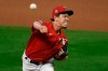 Minnesota Twins starting pitcher Kenta Maeda throws to a Cleveland Indians batter during the first inning of a game Friday, Sept. 11, 2020, in Minneapolis. (AP Photo/Craig Lassig)