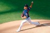 Minnesota Twins pitcher Jose Berrios throws against the Cleveland Indians in the first inning of a baseball game Thursday, July 30, 2020, in Minneapolis. (AP Photo/Jim Mone)
