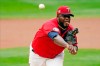 Minnesota Twins pitcher Michael Pineda throws against the Detroit Tigers in the first inning of a baseball game Monday, Sept. 7, 2020, in Minneapolis. (AP Photo/Jim Mone)