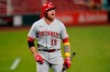 Cincinnati Reds' Joey Votto yells after being ejected by home plate umpire D.J. Reyburn during the ninth inning of a baseball game against the St. Louis Cardinals Saturday, Sept. 12, 2020, in St. Louis. (AP Photo/Jeff Roberson)