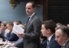 Quebec Finance Minister Eric Girard tables a legislation on December 5, 2019 at the legislature in Quebec City. THE CANADIAN PRESS/Jacques Boissinot