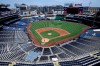 An overall view of Nationals Park during the Washington Nationals baseball practice, Wednesday, July 22, 2020, in Washington. (AP Photo/Nick Wass)