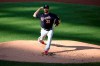 Washington Nationals starting pitcher Max Scherzer delivers during the first inning of a baseball game against the Toronto Blue Jays, Wednesday, July 29, 2020, in Washington. (AP Photo/Nick Wass)
