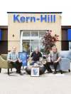 From left, Nick Jr., Andy and Scott Hill are keeping their father Nick&rsquo;s business, and his spirit, alive at Kern-Hill Furniture. (Ruth Bonneville / Winnipeg Free Press)