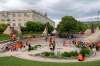 A march took place on National Indigenous Day from the Manitoba Legislative building to Oodena Circle at The Forks in support of survivors of residential schools, and to remember those who never returned home. (Alex Lupul / Winnipeg Free Press)