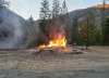 Lower Similkameen Chief Keith Crow / The Canadian Press FILES
The remains of a church burn in Chopaka, B.C., on June 26.