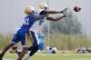JOHN WOODS / WINNIPEG FREE PRESS
Wide receiver Carlton Agudosi (86) hauls in a pass at training camp Sunday. Agudosi played with the St. Louis BattleHawks of the XFL and had a couple of NFL tryouts.
