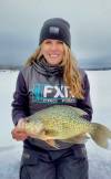 Supplied
Kayla Jorgenson shows off the crappie she caught recently in a back-country Whiteshell lake. At the time, she had no idea her catch set a new Manitoba length record.