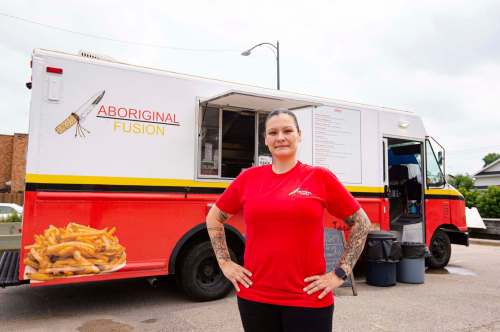 MIKE SUDOMA / Winnipeg Free Press 
Chef Tara Hall has included traditional foods from her youth, such as bannock and pickerel, into her food truck's menu.