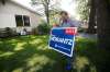 JOHN WOODS / WINNIPEG FREE PRESS
Marty Morantz, the Conservative incumbent in Charleswood-St.James-Assiniboia-Headingley, gets his first sign in place Sunday. ‘There really is no need for this...’ he says.