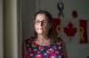 MIKAELA MACKENZIE / WINNIPEG FREE PRESS
Anita Cenerini, mother of Pte. Thomas Welch, poses for a portrait in her home in Winnipeg on Wednesday, Aug. 18, 2021. She has mixed feelings over the fall of Afghanistan to the Taliban. For Erik story.Winnipeg Free Press 2021.