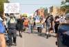 JESSICA LEE/WINNIPEG FREE PRESS
Hundreds gathered outside the Health Sciences Centre in Winnipeg on Wednesday, blocking off parts of Sherbrook Street and William Avenue to protest against vaccines, vaccine passports and COVID restrictions.