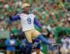 Mark Taylor / The Canadian Press files
The Winnipeg Blue Bombers haven't won a Labour Day Classic since 2016 when kicker Justin Medlock split the uprights in overtime for the victory.