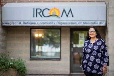 Shereen Denetto is returning to the Immigrant and Refugee Community Organization of Manitoba as its new executive director. IRCOM is marking its 30th anniversary this year. (Jessica Lee / Winnipeg Free Press)