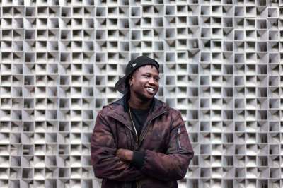 Daniel Crump / Winnipeg Free Press
Ayii Madit, 25, is a Winnipeg rapper who goes by the name 10K. He credits his cousin for chatting up West End Cultural Centre executive director Jason Hooper and helping launch his career.