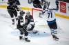 Kyusung Gong / The Associated Press
Winnipeg Jets left wing Evgeny Svechnikov (71) celebrates a goal by Pierre-Luc Dubois on Los Angeles Kings goaltender Jonathan Quick (32) during the third period of an NHL hockey game Thursday, Oct. 28, 2021, in Los Angeles.