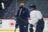 JOHN WOODS / WINNIPEG FREE PRESS FILES
Winnipeg Jets head coach Paul Maurice, left, and Nikolaj Ehlers, at team practice.