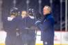 MIKAELA MACKENZIE / WINNIPEG FREE PRESS
Coach Dave Lowry chats with Winnipeg Jets players at practice at Canada Life Centre in Winnipeg on Tuesday.