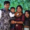 The Patel family, Jagdish Baldevbhai Patel, 39, and his wife, Vaishaliben Jagdishkumar Patel, 37, with their three-year-old son, Dharmik and daughter, Vihangi, 11.