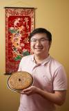 David Lipnowski / Winnipeg Free Press
Jimmy Le shows off his nian gao, a traditional dessert served during Chinese New Year that is said to confer luck.