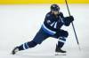 Winnipeg Jets’ Josh Morrissey (44) celebrates his goal against the Anaheim Ducks during third period NHL action in Winnipeg on Thursday, October 21, 2021. THE CANADIAN PRESS/John Woods