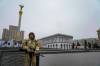 An armed man stands at the Independent Square (Maidan) in the center of Kyiv, Ukraine, Wednesday, March 2, 2022. Ukraine’s leader decried Russia’s escalation of attacks on crowded cities as a blatant terror campaign, while President Joe Biden warned that if the Russian leader didn’t “pay a price” for the invasion, the aggression wouldn’t stop with one country. (Efrem Lukatsky / The Associated Press)