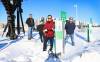 RUTH BONNEVILLE / WINNIPEG FREE PRESS
Jojo Delos Reyes, RRC Polytech research program manager (centre) with members of his team, from left, Jairuz Agang-ang, Jeongsoo Bae and Bin Yang: the group will lead a study into EV charging needs in the three Prairie provinces.