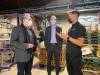 Ben Sigurdson / Winnipeg Free Press 
Little Brown Jug founder Kevin Selch (right) gives a brewery tour to Dan Vandal (left), the minister responsible for Prairies Economic Development Canada, and assistant deputyminister Sean Barr.