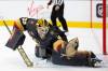 ELLEN SCHMIDT / ASSOCIATED PRESS PHOTO
Vegas Golden Knights goaltender Laurent Brossoit inked a two-year with Vegas, with an annual cap hit of $2.3 million, a pricetag that far exceeded the Jets budget.