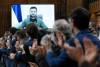 Canadian parliamentarians and guests give Ukrainian President Volodymyr Zelenskyy a standing ovation as he addresses the Canadian parliament, Tuesday in Ottawa. THE CANADIAN PRESS/Adrian Wyld