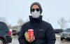 MALAL ABAS / WINNIPEG FREE PRESS
At a nearby Tim Hortons, Nolan Turnbull ordered his coffee and snack while wearing a medical grade mask. He has followed public health orders since Day 1 of the pandemic and got vaccinated as soon as possible.