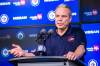 MIKAELA MACKENZIE / WINNIPEG FREE PRESS
Winnipeg Jets GM Kevin Cheveldayoff speaks to the media at the Canada Life Centre in Winnipeg on Monday.