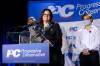 Heather Stefanson at her victory party on Saturday. (John Woods / The Canadian Press files)