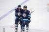 MIKE SUDOMA / WINNIPEG FREE PRESS
Jets defence Nate Schmidt (left) with teammate Kyle Connor. Connor and Schmidt nearly beat the clock, as they were the two remaining Jets who had yet to test positive this season.