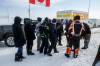 MIKE DEAL / WINNIPEG FREE PRESS FILES
Protesters blocked the border crossing at Emerson, in February.