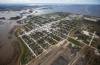 The town of Morris closed its dikes because of Red River flooding south of Winnipeg. (John Woods / The Canadian Press files)