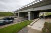 DANIEL CRUMP / WINNIPEG FREE PRESS The underpass on Keewatin Street in Winnipeg. There was $1.3 million earmarked for a multi-use path at this location, at the underpass, but when the street was rebuilt, no active transportation infrastructure was added.