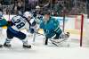 (AP Photo/Tony Avelar)
Winnipeg Jets centre Jack Roslovic scores a goal against San Jose Sharks goaltender Aaron Dell during the second period in San Jose, Calif., Wednesday.